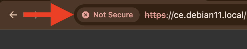 Unsecure connexion on Browser