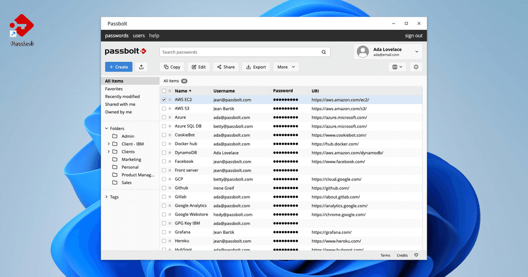 Stable Release of Passbolt Windows Desktop Application