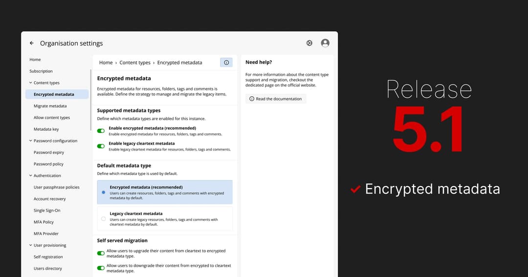 Passbolt 5.1 Strengthens Metadata Security for Shared Passwords